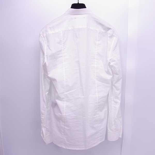 実際に弊社で買取させて頂いたBALMAIN/バルマン 17SS レースアップデザインプルオーバーシャツ S7H109T050/37の画像 1枚目