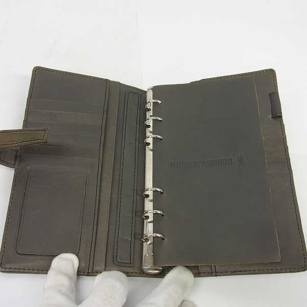 実際に弊社で買取させて頂いたMIHARAYASUHIRO/ミハラヤスヒロ あぶり出し加工 レザー手帳カバーの画像 6枚目