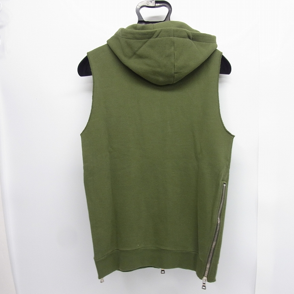 実際に弊社で買取させて頂いたBALMAIN/バルマン ワッペン付き パーカー/ノースリーブ/W4HJ644C619B/XSの画像 1枚目