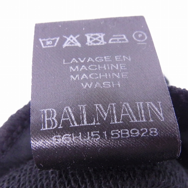 実際に弊社で買取させて頂いたBALMAIN/バルマン 16SS リブ付トラックパンツ/S6HJ515B928/XSの画像 7枚目
