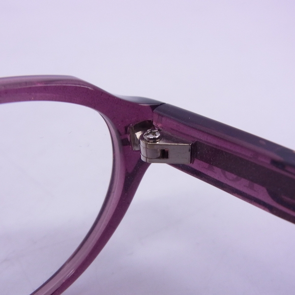 実際に弊社で買取させて頂いたChristian Dior/クリスチャンディオール メガネフレーム パープル CD-7014J C5Bの画像 5枚目