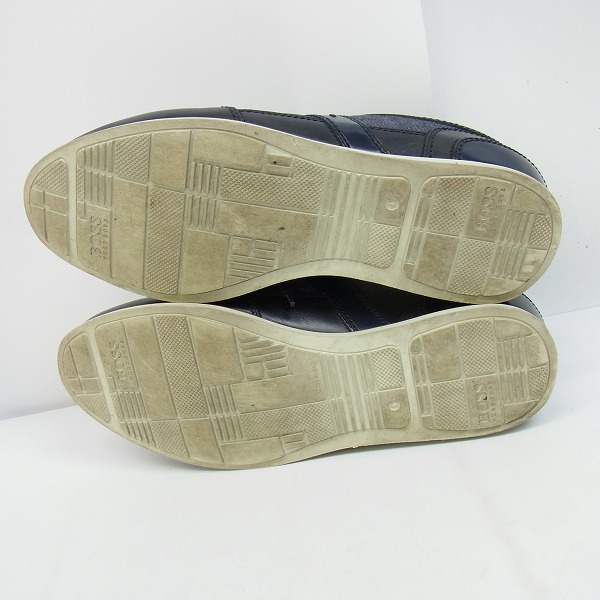 実際に弊社で買取させて頂いたHUGO BOSS/ヒューゴボス レザー×キャンバス スニーカー/41の画像 2枚目