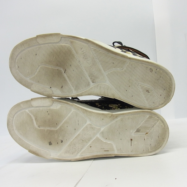 実際に弊社で買取させて頂いたGIVENCHY/ジバンシー 花柄/総柄 ハイカットスニーカー/42の画像 2枚目