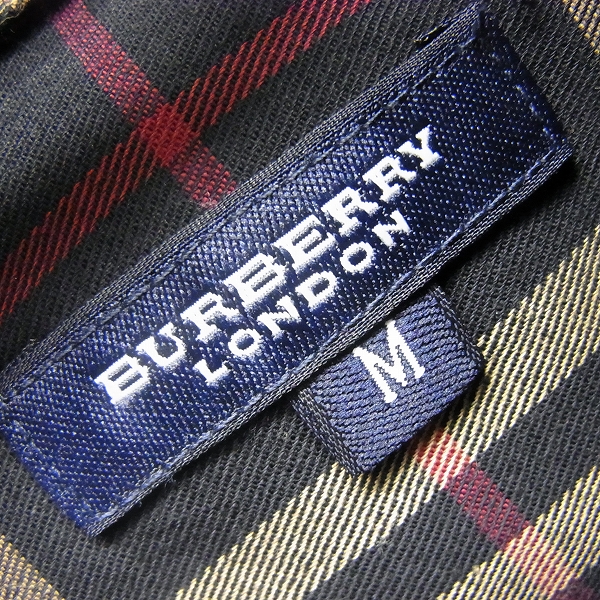 実際に弊社で買取させて頂いた【未使用】BURBERRY LONDON/バーバリーロンドン チェック柄/ホース刺繍 長袖シャツ Mの画像 2枚目