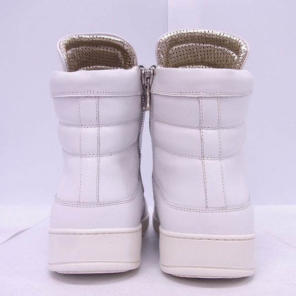 実際に弊社で買取させて頂いたBALMAIN/バルマン サイドジップ レザー ハイカットスニーカー S5HT300BA40G ホワイト/42の画像 1枚目