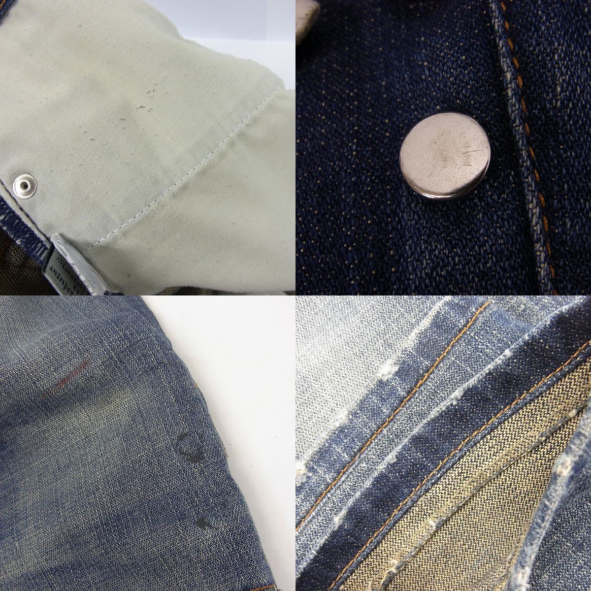 実際に弊社で買取させて頂いたDIOR HOMME/ディオールオム 08SS ストレート デニムパンツ アンダーマイカー 7E3110610197/31の画像 7枚目