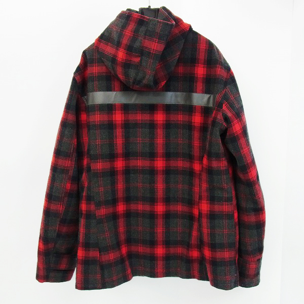 実際に弊社で買取させて頂いたARMANI JEANS/アルマーニジーンズ タータンチェック ダッフルコート 中綿入り/52の画像 1枚目