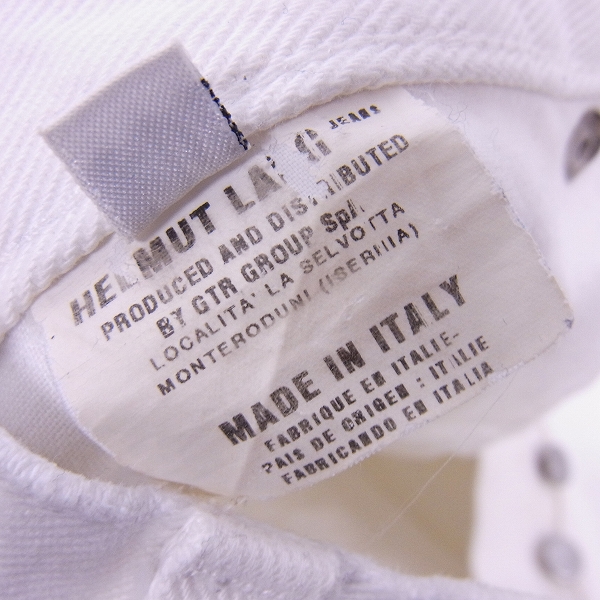 実際に弊社で買取させて頂いたHELMUT LANG/ヘルムートラング デニム スキニーパンツ/30の画像 4枚目