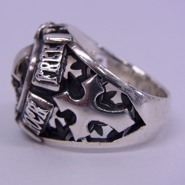 実際に弊社で買取させて頂いたDEAL DESIGN/ディールデザイン グリッドスカルカレッジ リング/18.5号の画像 2枚目