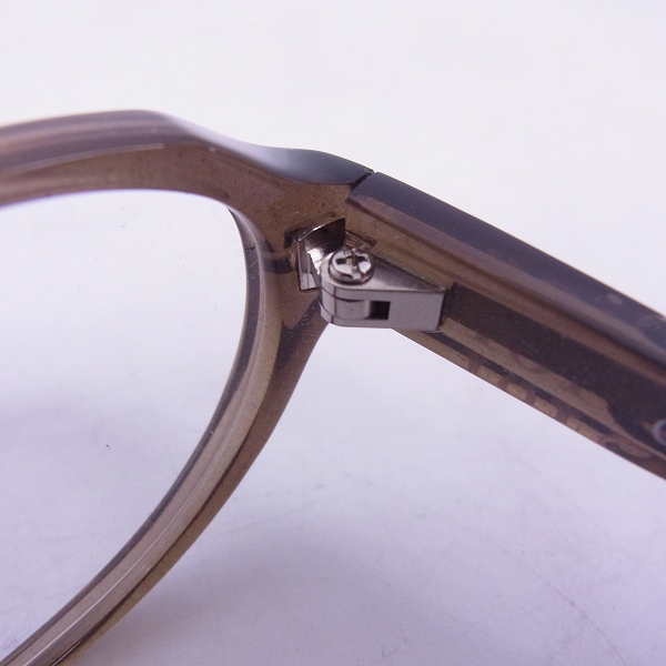 実際に弊社で買取させて頂いたChristian Dior/クリスチャンディオール メガネフレーム ブラウン CD-7014J C4Bの画像 6枚目