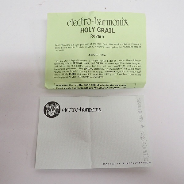 実際に弊社で買取させて頂いた 【動作確認済】ELECTRO-HARMONIX/エレクトロハーモニックス nano Holy Grail リバーブ エフェクターの画像 8枚目