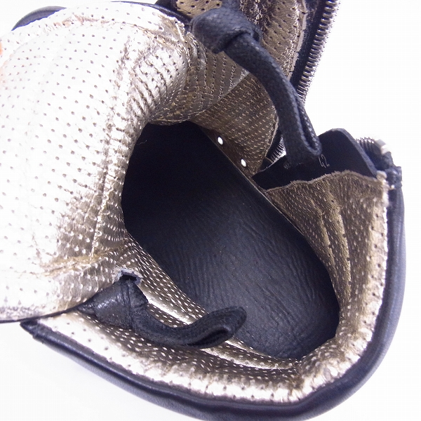 実際に弊社で買取させて頂いたBALMAIN/バルマン サイドジップ レザー ハイカットスニーカー S5HT300BA40G ブラック/42の画像 4枚目