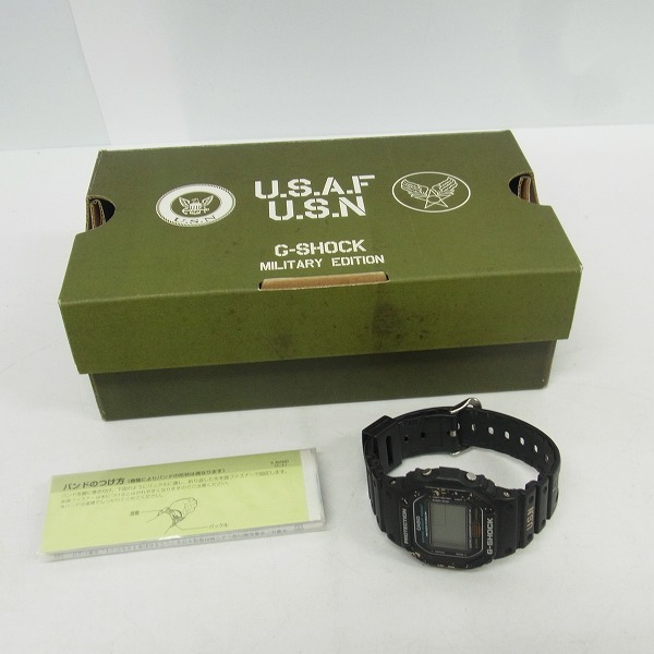 実際に弊社で買取させて頂いたG-SHOCK/Gショック U.S.A.F MILITARY EDITION DW-5600E【動作未確認】の画像 7枚目