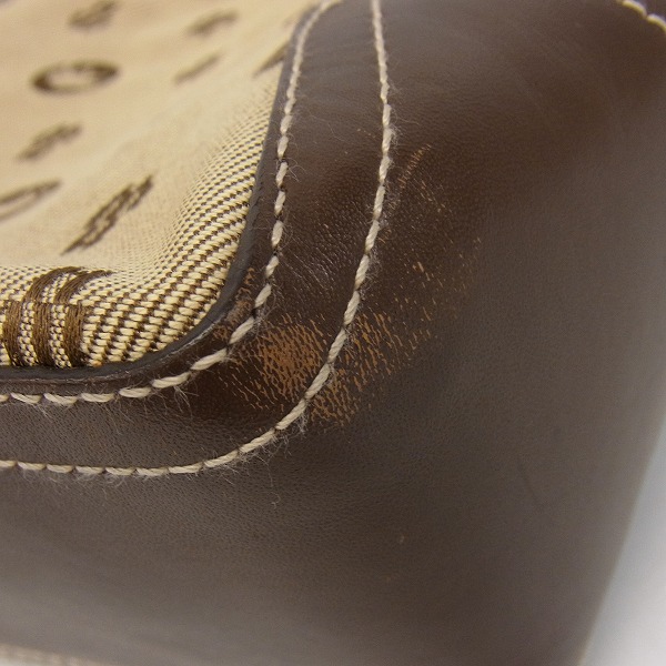 実際に弊社で買取させて頂いたHUNTING WORLD/ハンティングワールド ショルダーバッグ キャンバス×レザーの画像 6枚目