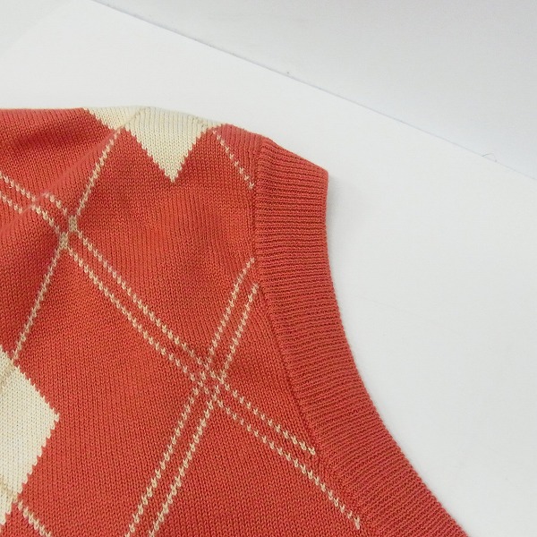 実際に弊社で買取させて頂いたBROOKS BROTHERS/ブルックスブラザーズ アーガイル柄 ニットベスト/Mの画像 5枚目