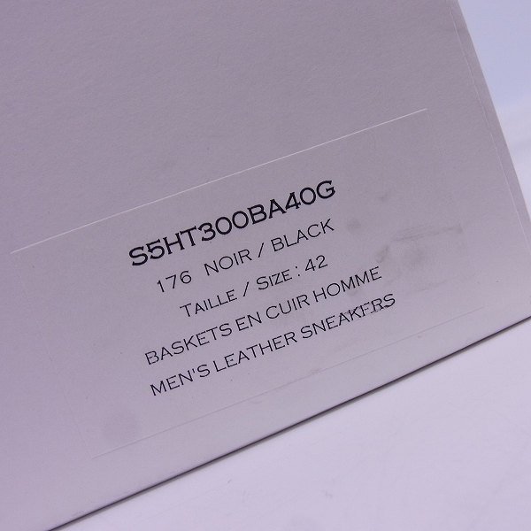 実際に弊社で買取させて頂いたBALMAIN/バルマン サイドジップ レザー ハイカットスニーカー S5HT300BA40G ブラック/42の画像 7枚目