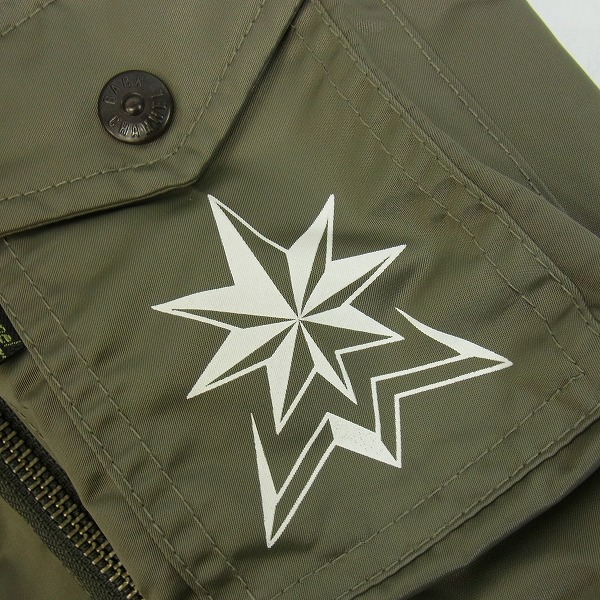 実際に弊社で買取させて頂いたBack Channel/バックチャンネル MA-1 フライトジャケット リバーシブル ゴーストライオンカモ/Mの画像 7枚目