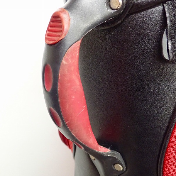 実際に弊社で買取させて頂いたle coq sportif/ルコックスポルティフ 9.0型 7分割 キャディバッグ/レッド×ブラック QQ1087の画像 6枚目