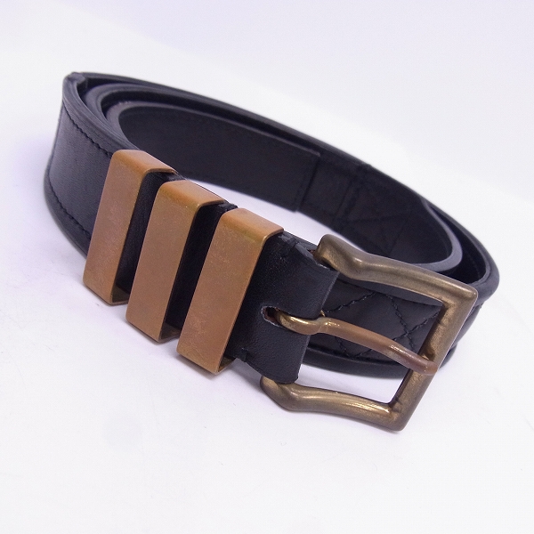 実際に弊社で買取させて頂いたBALMAIN/バルマン キルティング レザーベルト 52.T926.C880/80 