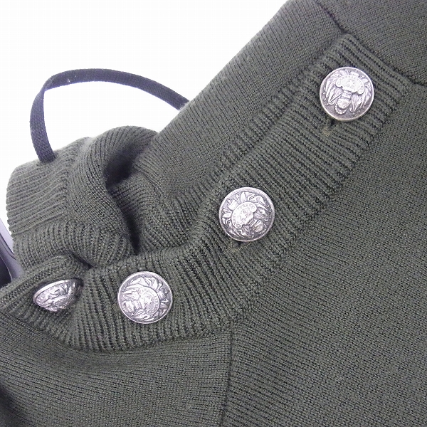 実際に弊社で買取させて頂いたBALMAIN/バルマン ショルダーボタン プルオーバーパーカー W4HM632B927/XS の画像 7枚目