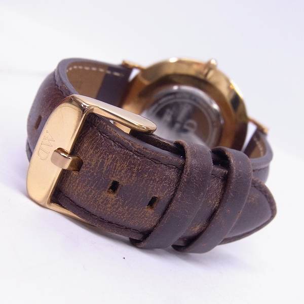 実際に弊社で買取させて頂いたDaniel Wellington/ダニエルウェリントン レディース腕時計/レザーベルト B36R7【動作未確認】の画像 2枚目