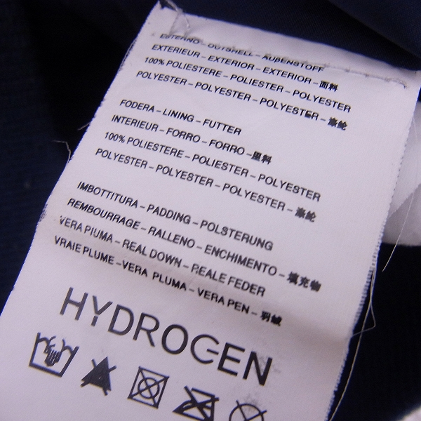 実際に弊社で買取させて頂いたHYDROGEN BRONZAJI/ハイドロゲンブロンサージ ダウンジャケット ネイビー/Lの画像 3枚目