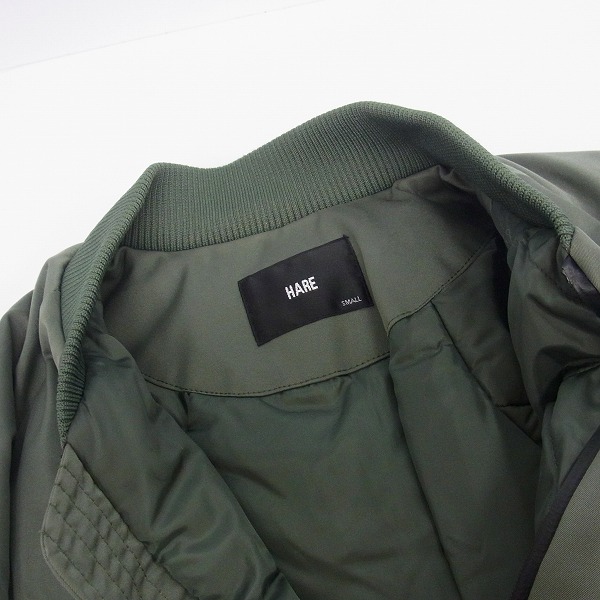 実際に弊社で買取させて頂いたHARE/ハレ 冬物 ブルゾン MA-1ジャケット/HA030046TR/S の画像 5枚目