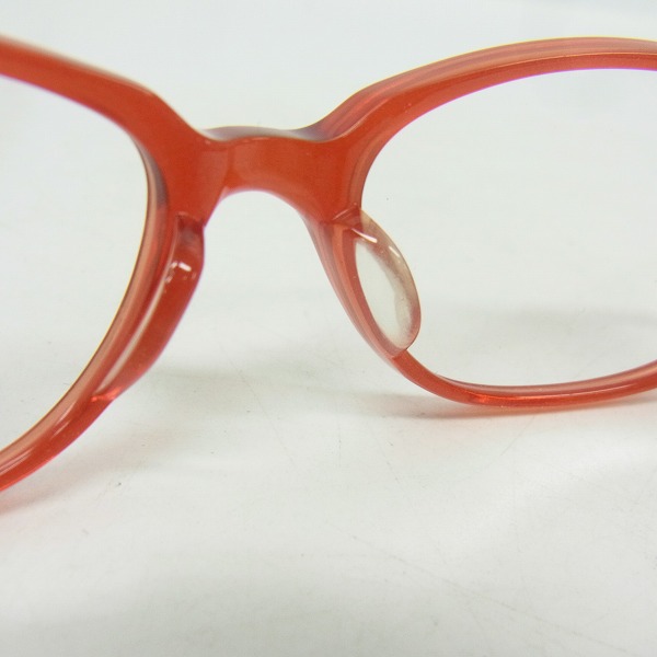 実際に弊社で買取させて頂いたChristian Dior/クリスチャンディオール メガネフレーム レッド CD-7014J C3Bの画像 4枚目
