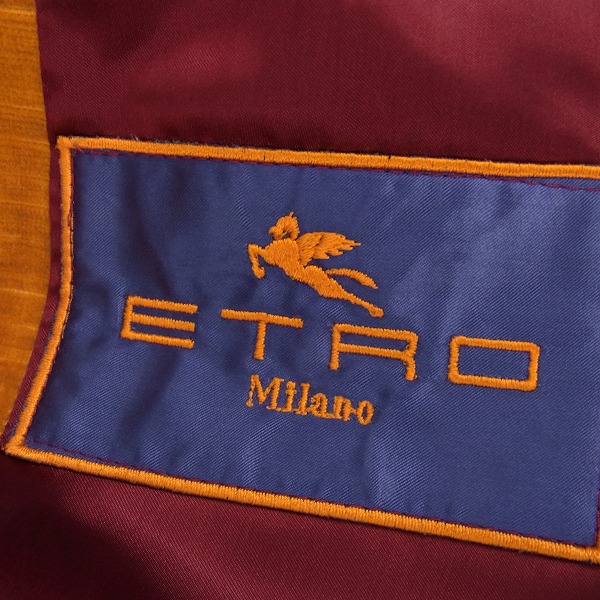 実際に弊社で買取させて頂いたETRO/エトロ コットン 裏地ストライプ切り替え コーデュロイジャケット/50の画像 3枚目