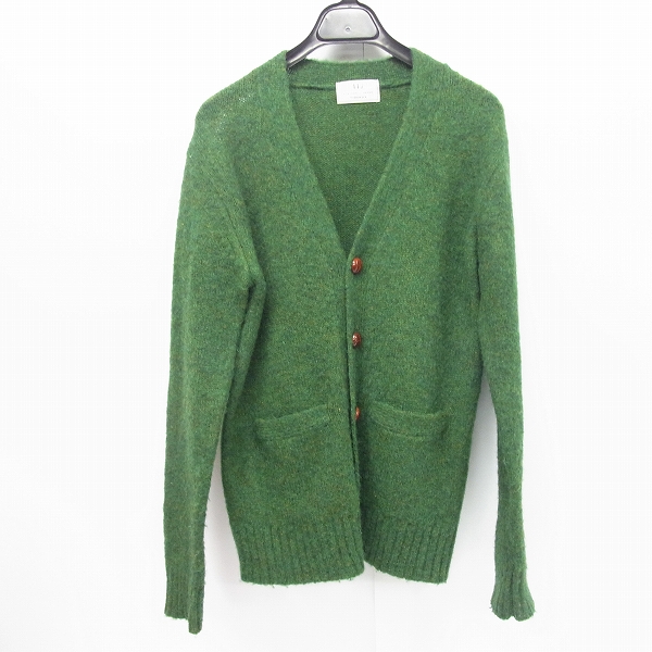実際に弊社で買取させて頂いたEDIFICE/エディフィス ウール ニットカーディガン グリーン/S
