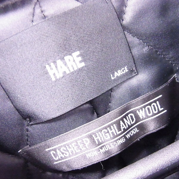 実際に弊社で買取させて頂いたHARE/ハレ ブルゾンジャケット グレー/Lの画像 2枚目