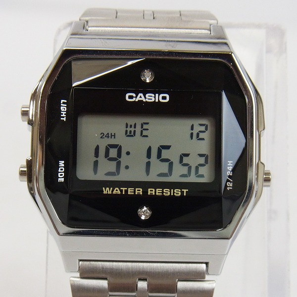 CASIO/カシオ デジタル腕時計 ダイヤモンド付 A159WAD-1JFの買取