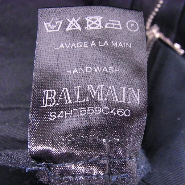 実際に弊社で買取させて頂いたBALMAIN/バルマン 14SS バイカー カーゴパンツ S4HT559C460/27 の画像 7枚目