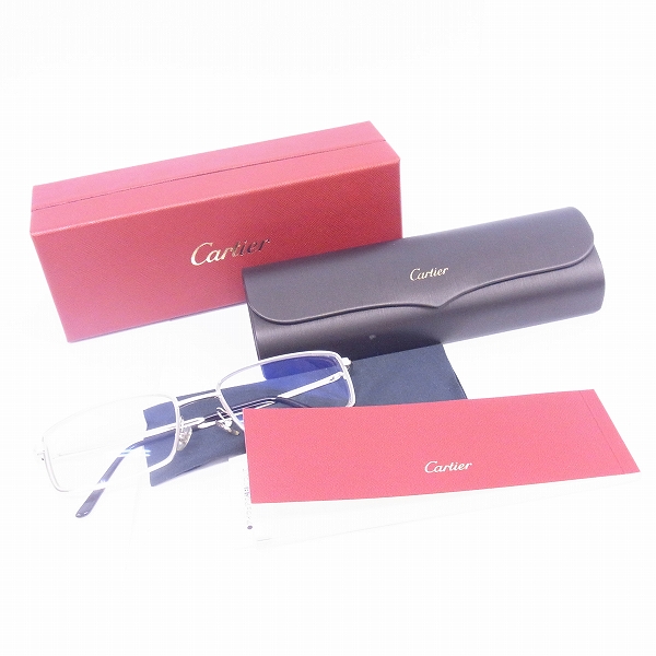 実際に弊社で買取させて頂いたCARTIER/カルティエ 度入り眼鏡 サントス EYE00125の画像 8枚目