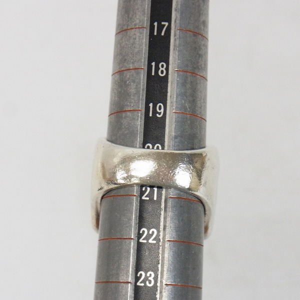 実際に弊社で買取させて頂いたCRAZY PIG/クレイジーピッグ ラージエビルスカルリング 20.5-21号の画像 7枚目