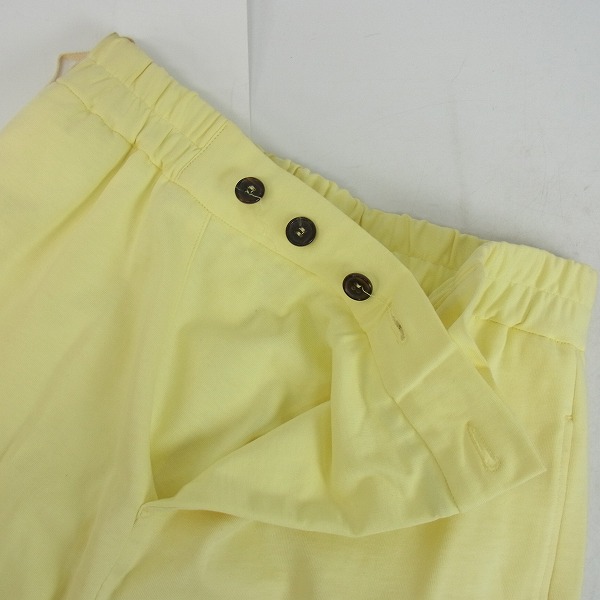 実際に弊社で買取させて頂いたMARNI/マルニ COMMESSA コットンハーフパンツ イエロー/黄色 44の画像 2枚目