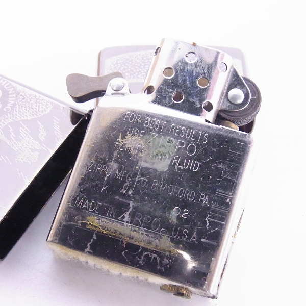 実際に弊社で買取させて頂いたZIPPO/ジッポー HUNTING WORLD/ハンティングワールド/02年製の画像 5枚目