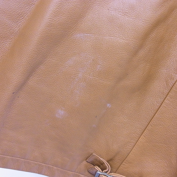 実際に弊社で買取させて頂いたBROOKS BROTHERS/ブルックスブラザーズ レザーブルゾン/Mの画像 6枚目