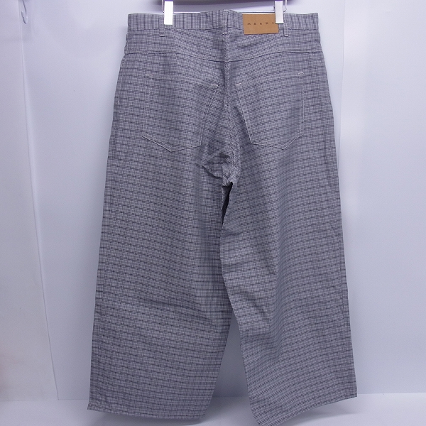 実際に弊社で買取させて頂いたMARNI/マルニ チェック柄 ワイドパンツ/スラックス/36の画像 1枚目