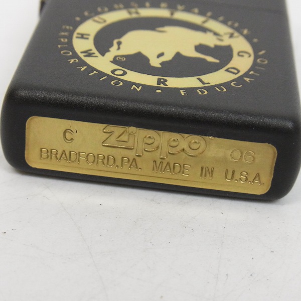 実際に弊社で買取させて頂いたZIPPO/ジッポー HUNTING WORLD/ハンティングワールド 06年製の画像 2枚目