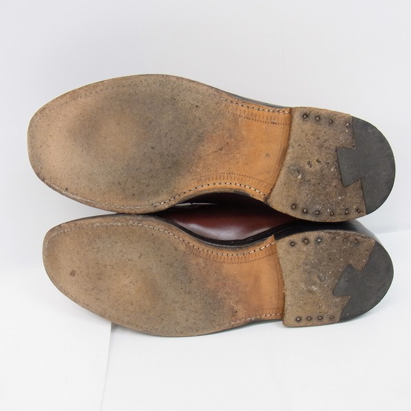 実際に弊社で買取させて頂いたAllen Edmonds/アレンエドモンズ コードバン プレーントゥ レザーシューズ LEEDS 9581/10Eの画像 2枚目