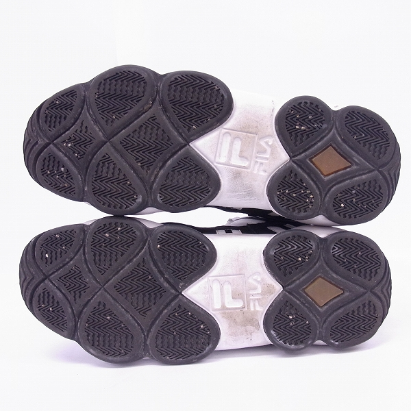 実際に弊社で買取させて頂いたFILA/フィラ SPAGHETTI/スパゲッティ ハイカットスニーカー ホワイト×ブラック 1VB90032-110/US13の画像 2枚目