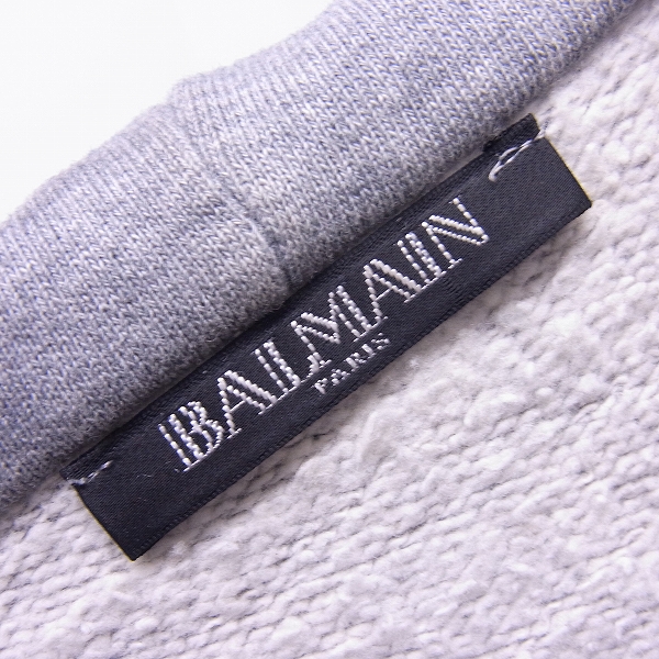 実際に弊社で買取させて頂いたBALMAIN/バルマン 14SS ノースリーブ ジップ パーカー S4HJ644B765B/XSの画像 2枚目