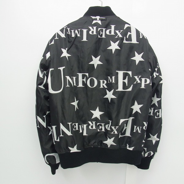 実際に弊社で買取させて頂いたuniform experiment/ユニフォームエクスペリメント 15AW リバーシブル/星柄 ボンバージャケット UE-156003/3の画像 5枚目