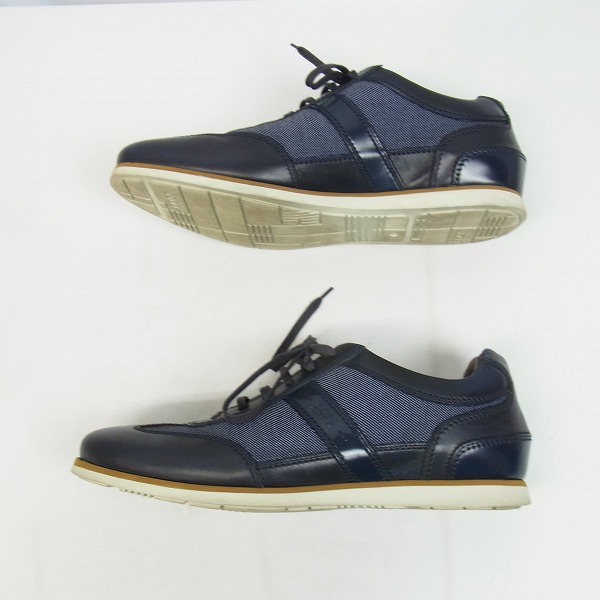 実際に弊社で買取させて頂いたHUGO BOSS/ヒューゴボス レザー×キャンバス スニーカー/41の画像 3枚目