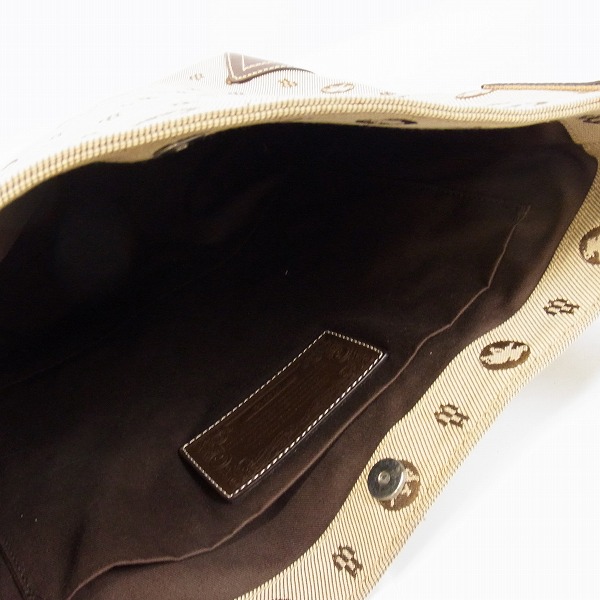 実際に弊社で買取させて頂いたHUNTING WORLD/ハンティングワールド ショルダーバッグ キャンバス×レザーの画像 2枚目