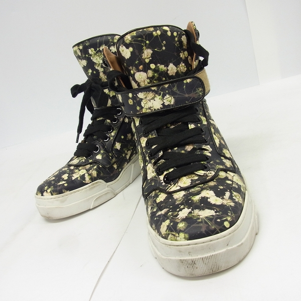 実際に弊社で買取させて頂いたGIVENCHY/ジバンシー 花柄/総柄 ハイカットスニーカー/42