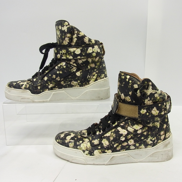 実際に弊社で買取させて頂いたGIVENCHY/ジバンシー 花柄/総柄 ハイカットスニーカー/42の画像 3枚目