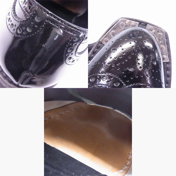 実際に弊社で買取させて頂いたJOHN LAWRENCE SULLIVAN/ジョンローレンスサリバン ウィングチップ スクエアトゥ ドレスシューズ/8の画像 6枚目