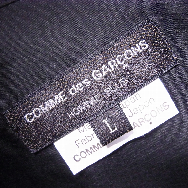 実際に弊社で買取させて頂いたCOMME des GARCONS HOMME PLUS/コムデギャルソン 2018 ロングシャツ/PB-B003/Lの画像 2枚目